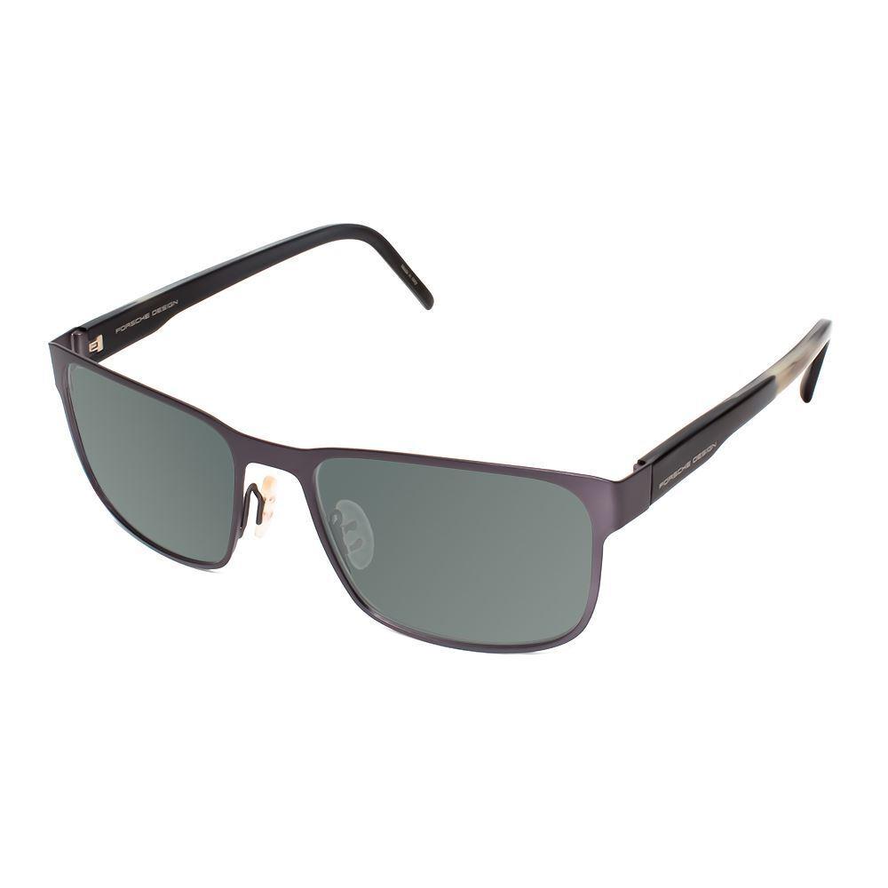 Porsche Design P8291-B-55 mm Polarized Sunglasses 4 Options Gun Metal Horn Black Smoke Grey Polar