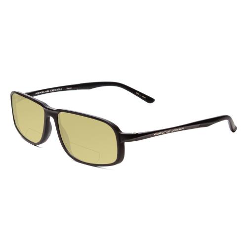 Porsche Designs P8229-A 57mm Polarized Bi-focal Sunglasses Black 41 Lens Options Yellow