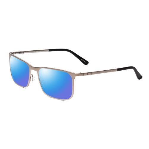 Porsche Designs P8294-C 54mm Polarized Sunglasses in Silver Black 4 Lens Options Blue Mirror Polar