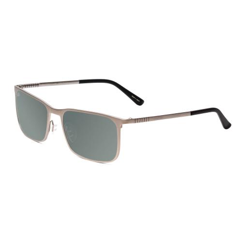 Porsche Designs P8294-C 54mm Polarized Sunglasses in Silver Black 4 Lens Options Smoke Grey Polar