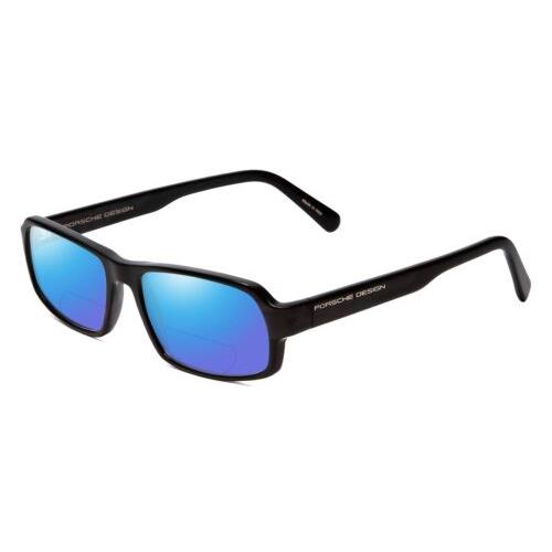 Porsche P8215-A 55mm Polarized Bi-focal Sunglasses Black Carbon Fiber 41 Options Blue Mirror