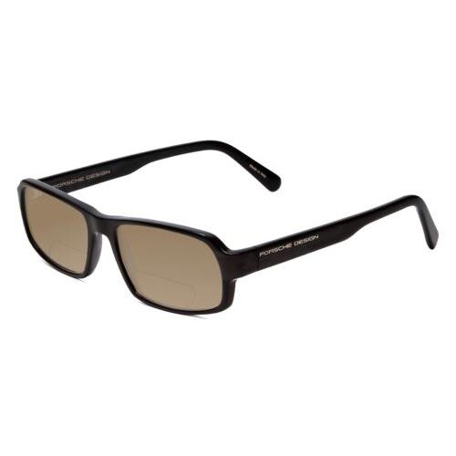 Porsche P8215-A 55mm Polarized Bi-focal Sunglasses Black Carbon Fiber 41 Options Brown