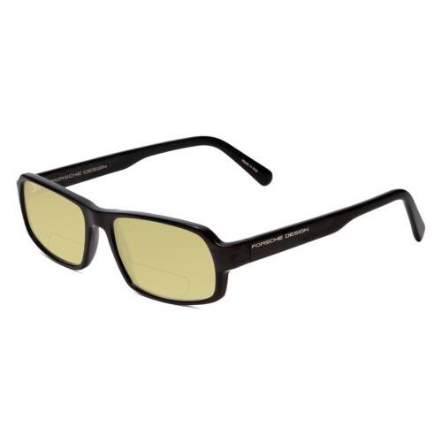 Porsche P8215-A 55mm Polarized Bi-focal Sunglasses Black Carbon Fiber 41 Options Yellow