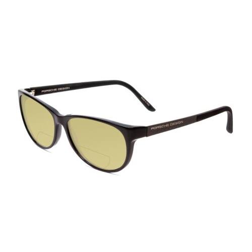 Porsche Designs P8246-A 56mm Polarized Bi-focal Sunglasses Black 41 Lens Options Yellow