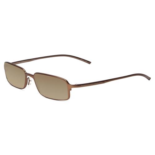 Porsche Designs P8185-D 52mm Polarized Sunglasses Bronze Titanium 4 Lens Options Amber Brown Polar