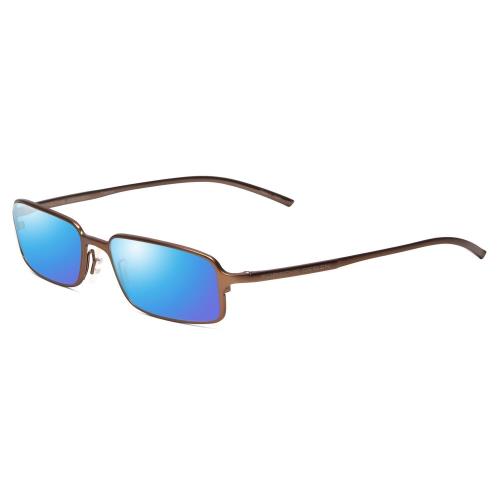 Porsche Designs P8185-D 52mm Polarized Sunglasses Bronze Titanium 4 Lens Options Blue Mirror Polar