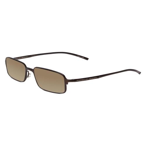 Porsche Designs P8185-A 52 mm Polarized Sunglasses Black Titanium 4 Lens Options Amber Brown Polar