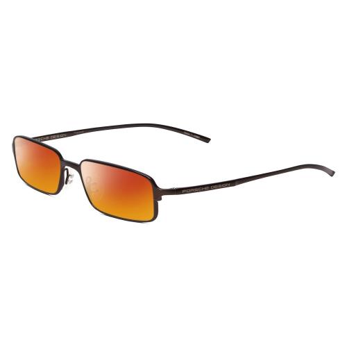 Porsche Designs P8185-A 52 mm Polarized Sunglasses Black Titanium 4 Lens Options Red Mirror Polar