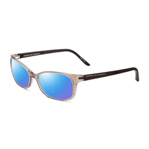 Porsche Design P8247-C 55mm Polarized Sunglasses in Crystal Grey Brown 4 Options Blue Mirror Polar