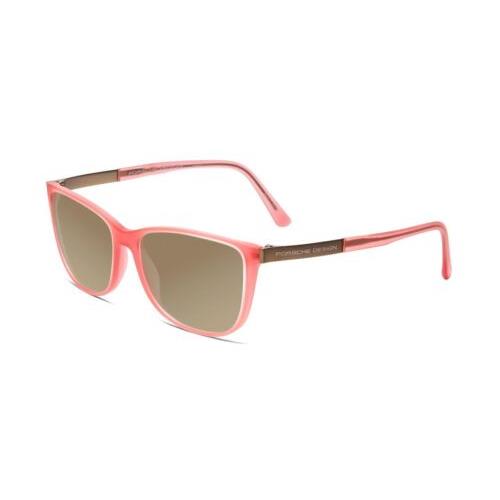 Porsche Designs P8266-D Cateye 54 mm Polarized Sunglasses Crystal Rose Gold Pink