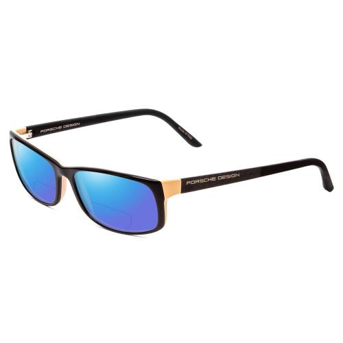 Porsche P8243-A 54mm Polarized Bi-focal Sunglasses in Black Rose Pink 41 Options Blue Mirror