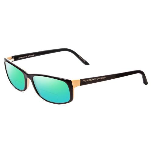 Porsche P8243-A 54mm Polarized Bi-focal Sunglasses in Black Rose Pink 41 Options Green Mirror