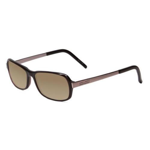 Porsche Design P8207-A Cateye 53mm Polarized Sunglasses Dark Brown 4 Lens Option Amber Brown Polar