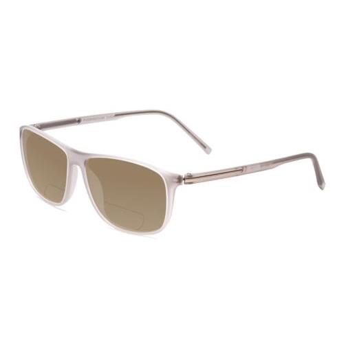 Porsche P8278-C 56mm Polarized Bi-focal Sunglasses Crystal Matte Grey 41 Options Brown