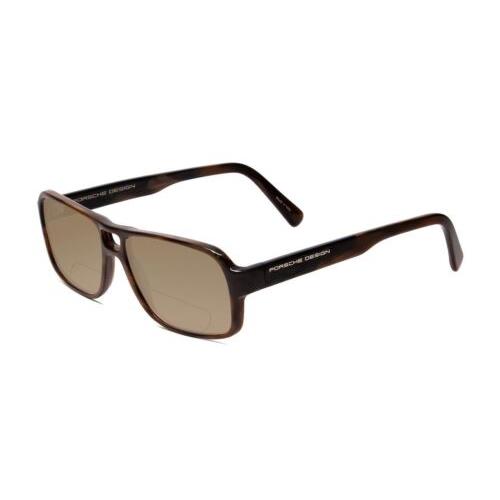 Porsche P8217-B 56mm Polarized Bi-focal Sunglasses Brown Carbon Fiber 41 Options