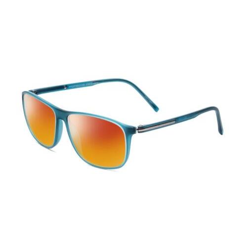 Porsche Design P8278-B 56mm Polarized Sunglasses in Crystal Azure Turquoise Blue