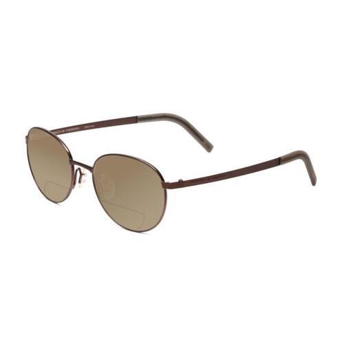 Porsche P8315-B Round 52mm Polarized Bi-focal Sunglasses Brown Copper 41 Options