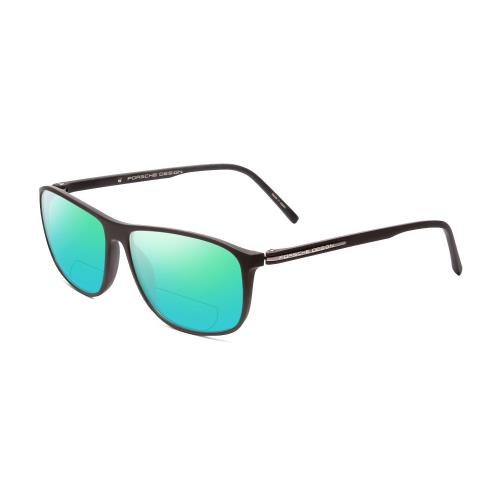 Porsche Designs P8278-A 56mm Polarized Bi-focal Sunglasses Matte Grey 41 Options Green Mirror