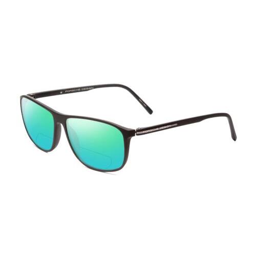 Porsche Designs P8278-A 56mm Polarized Bi-focal Sunglasses Matte Grey 41 Options Green Mirror