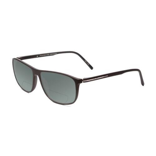Porsche Designs P8278-A 56mm Polarized Bi-focal Sunglasses Matte Grey 41 Options Grey