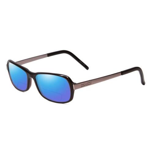 Porsche P8207-A Cateye 53 mm Polarized Bi-focal Sunglasses Dark Brown 41 Options Blue Mirror
