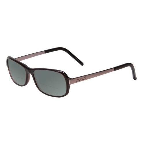 Porsche P8207-A Cateye 53 mm Polarized Bi-focal Sunglasses Dark Brown 41 Options Grey