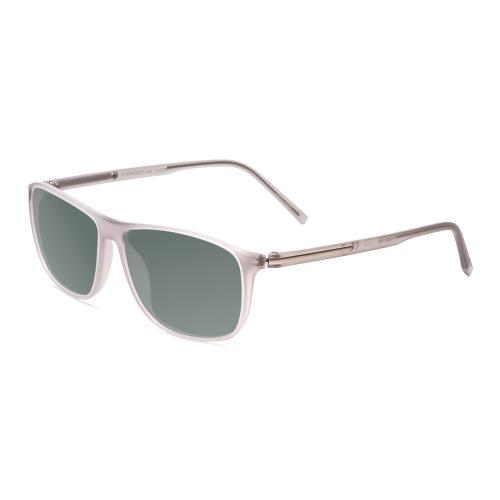 Porsche P8278-C 56mm Polarized Sunglasses Crystal Light Matte Grey 4 Lens Option Smoke Grey Polar