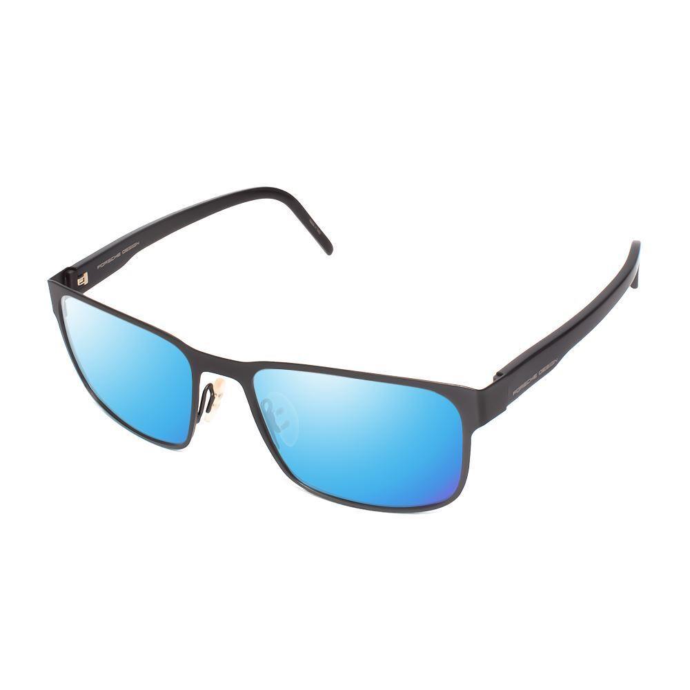 Porsche Design P8291-A-55 mm Polarized Sunglasses 4 Lens Options Gun Metal Black Blue Mirror Polar