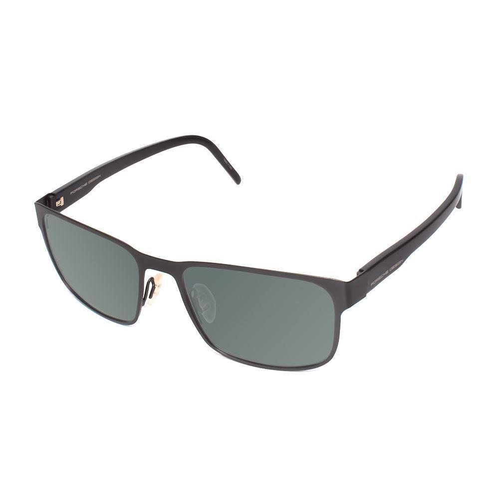 Porsche Design P8291-A-55 mm Polarized Sunglasses 4 Lens Options Gun Metal Black Smoke Grey Polar