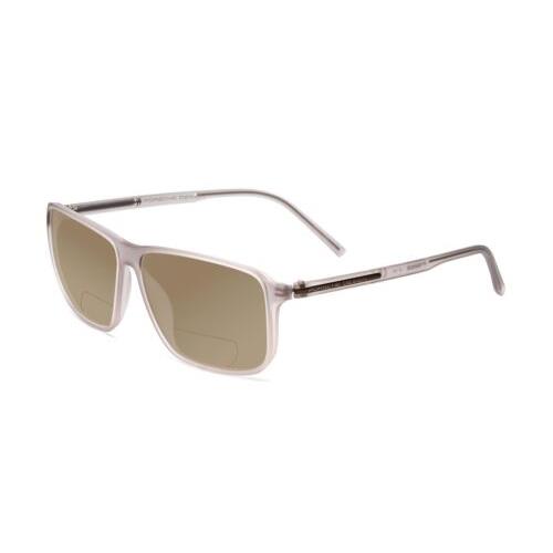 Porsche P8269-B 58mm Polarized Bi-focal Sunglasses Crystal Smoke Grey 41 Options Brown