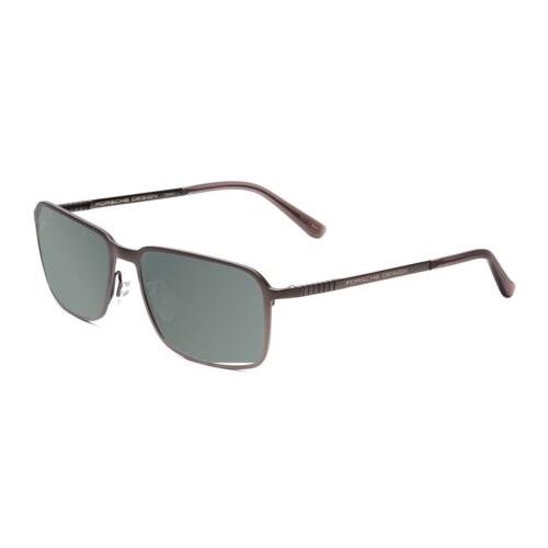 Porsche P8293-A 55 mm Polarized Sunglasses in Dark Gun Metal Grey 4 Lens Options