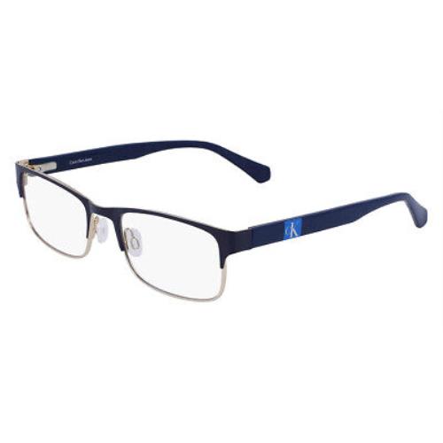 Calvin Klein CKJ22221 Eyeglasses Men Gold/blue Rectangle 54mm