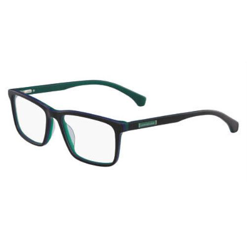 Calvin Klein CKJ301 Eyeglasses Men Black Rectangle 56mm