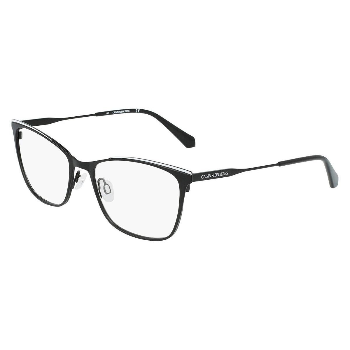 Calvin Klein CKJ21207 Eyeglasses Women Black/white Square 53mm