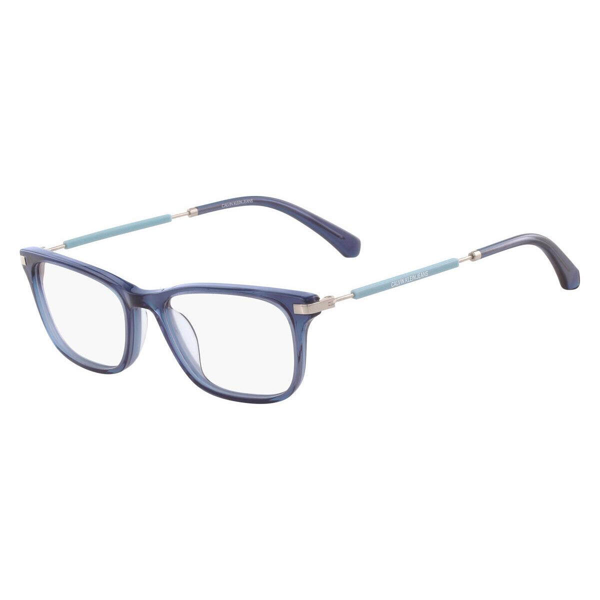 Calvin Klein CKJ18705 Eyeglasses Rectangle 51mm - Frame: Crystal Navy, Lens: Demo