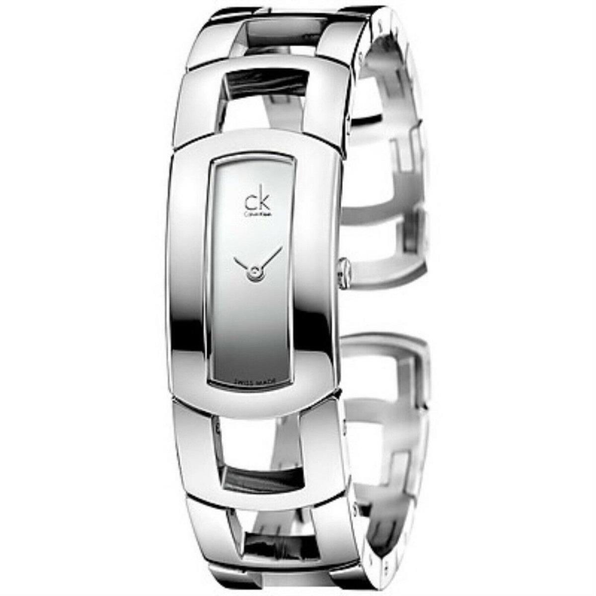 Calvin Klein Womens K3Y2S118 Dress Analog Swiss Quartz Silver Watch