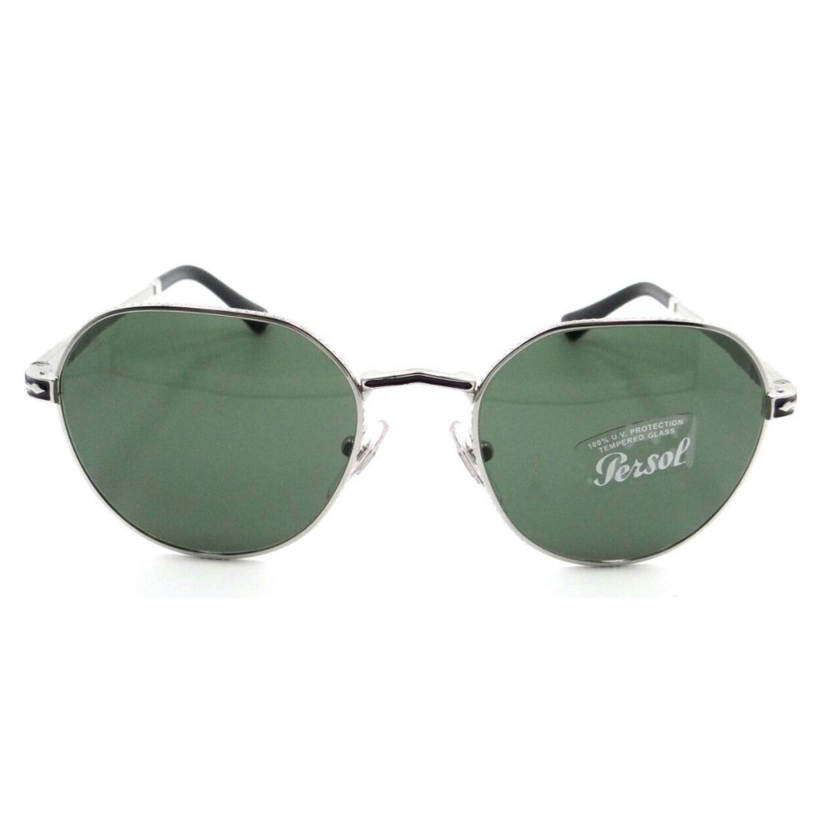 Persol Sunglasses PO 2486S 1113/31 51-19-145 Silver - Black / Green Italy