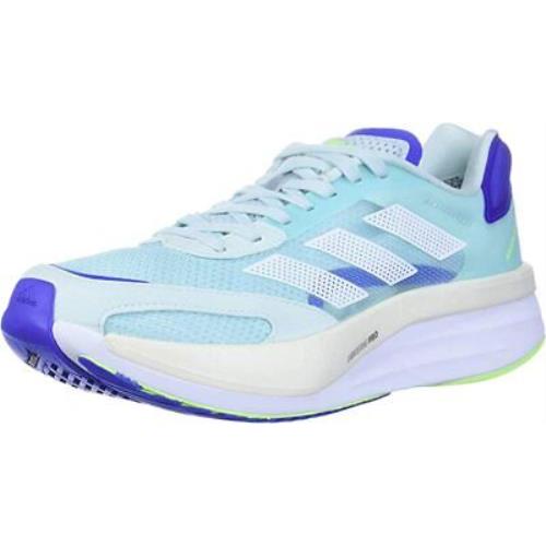 Adidas Women`s Adizero Boston 10 Running Shoes Halo Mint/white 10 B M US