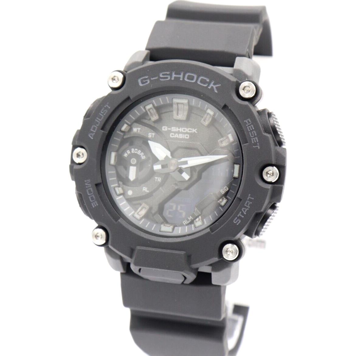 Casio G-shock Carbon Core Guard Mid-size Chrono Watch 45mm GA2200M-1A