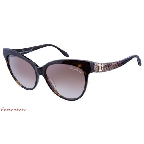 Roberto Cavalli Naos Women`s Sunglasses RC922 52F Havana/brown Gradient Lens - Havana Frame, Brown Lens