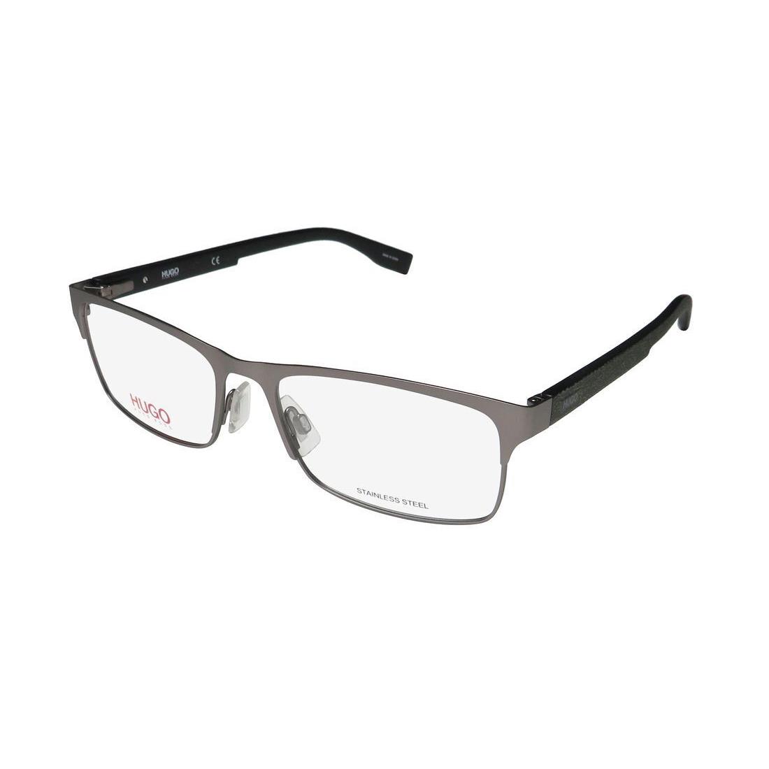 Hugo Boss HG 0293 Glasses Metal Brown Rectangular 56-17-145 Mens Full-rim