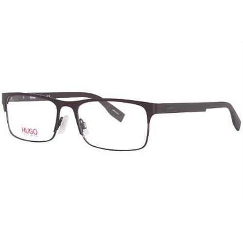 Hugo Boss HG/0293 4IN Eyeglasses Men`s Matte Brown Full Rim Square Shape 56mm