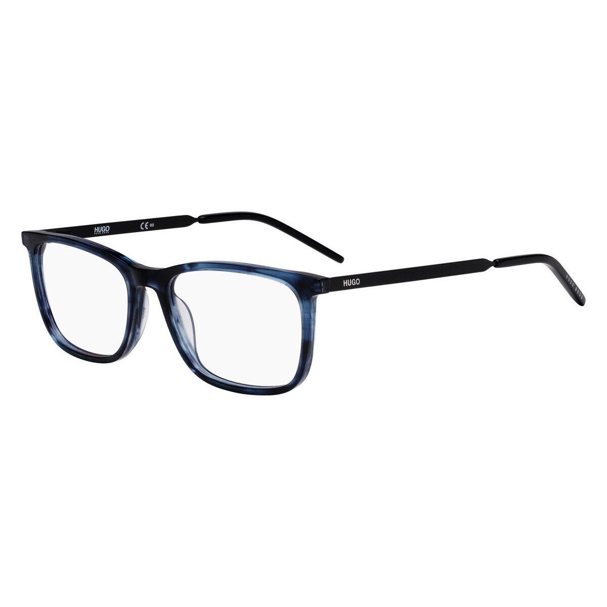 Hugo Boss 1018 Eyeglasses Men 0AVS Striped Blue Square 52mm