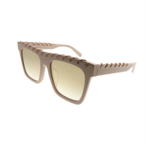 Stella Mccartney Falabella SC0128SA 004 Pink Sunglasses Gold Mirror Gradient