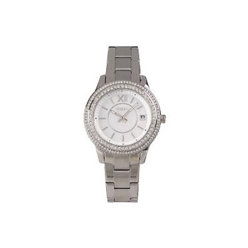Fossil Women`s ES5108 Silver Stella Dress Watch - Silver