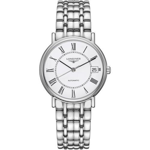 Longines Presence White Dial Automatic Date Steel Women`s Watch L48214116