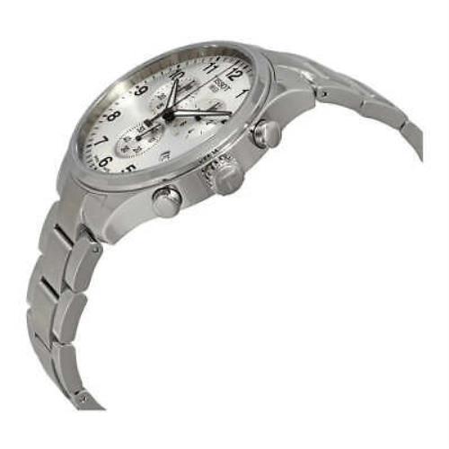 Tissot watch Chrono Classic - Silver Dial, Silver Band, Silver Bezel