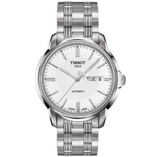 Tissot Automatics Men`s White Dial Bracelet Watch T0654301103100
