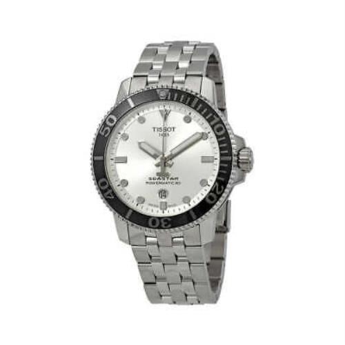 Tissot Seastar Powermatic Men`s Silver Dial Watch T1204071103100