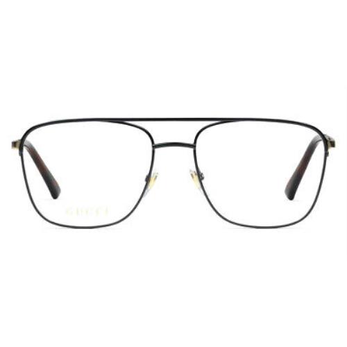 Gucci GG0833O Eyeglasses Men Gold Square 55mm